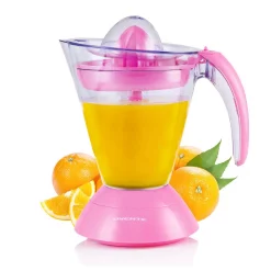Top 10 π Ovente 34 Oz. Pink Electric Citrus Juicer 2 Auto-Reversing Cones Capacity, Pressure-Activated, Strainer, Pulp Control π€©
