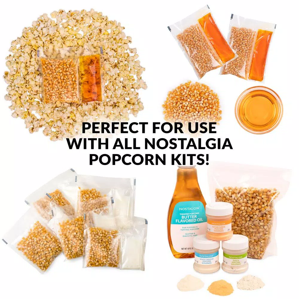 Discount β Nostalgia Retro 300 W 2.5 Oz. Red Popcorn Cart With Lighted Interior π - Image 7