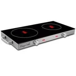 Promo β MegaChef 2-Burner 6 In. Stainless Steel Infrared Countertop Hot Plate π