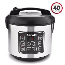 Cheapest π₯° AROMA 20-Cup Silver Rice Cooker With Food Steamer And Slow Cooker Functions π―