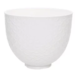 Cheap βοΈ KitchenAid 5 Qt. White Mermaid Lace Textured Ceramic Bowl β