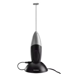 Coupon 🎉 BonJour Primo Latte Rechargeable Hand-Held Whisk/Milk Frother, Black/Silver 🎁