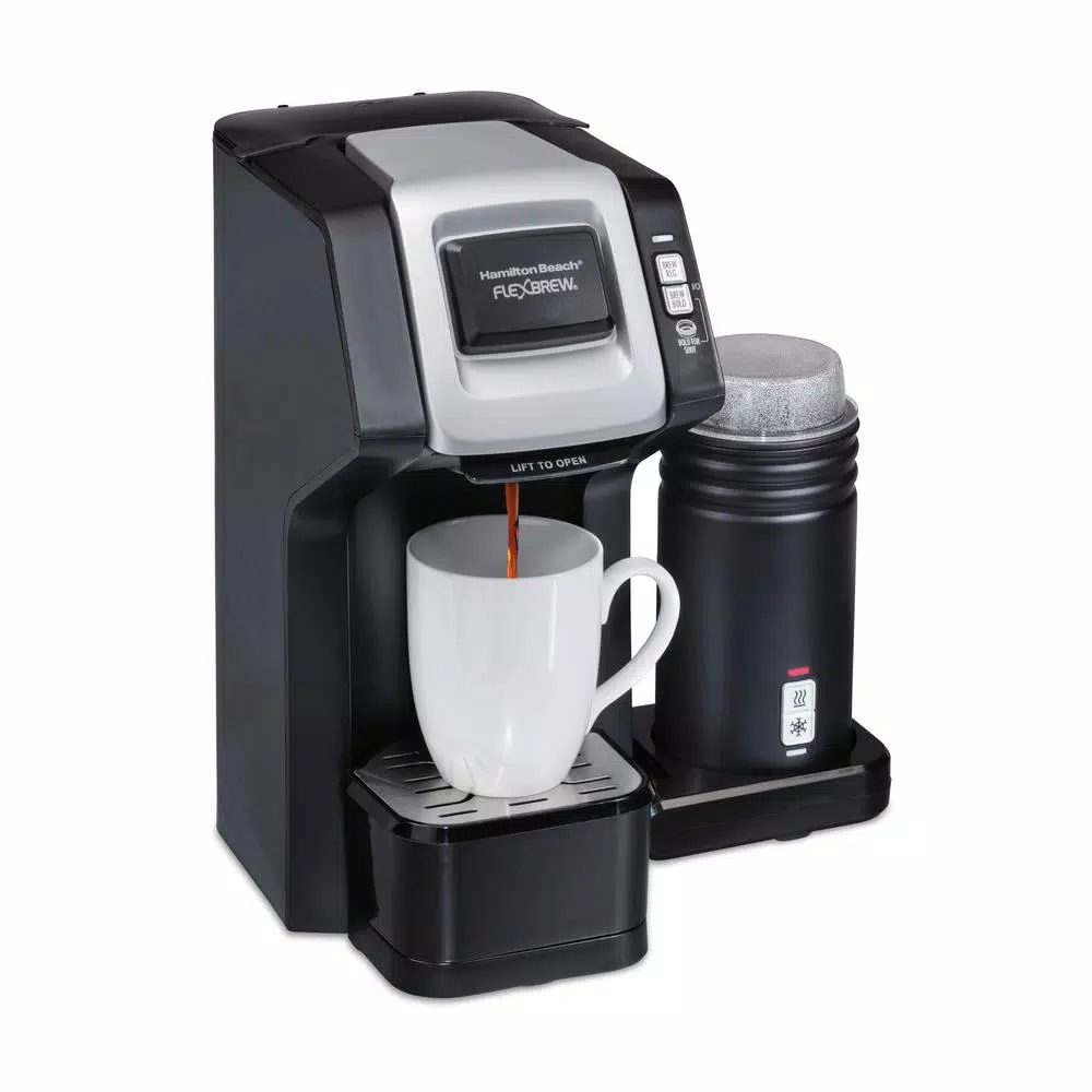 Wholesale π Hamilton Beach Flexbrew 1-Cup Black Single Serve Coffee Maker With Milk Frother π - Image 2