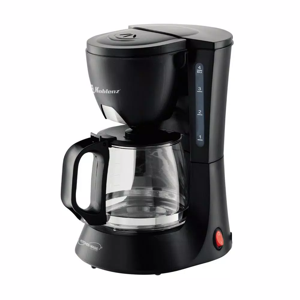 Buy π Koblenz Kitchen Magic Collection 4-Cup Black Coffee Maker π