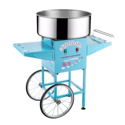 Deals β Great Northern Blue Cotton π¬ Candy Machine And Cart- Flufftastic Floss Maker- Stainless Steel Pan, 2 Side Trays & 13 In. Wheels π₯°
