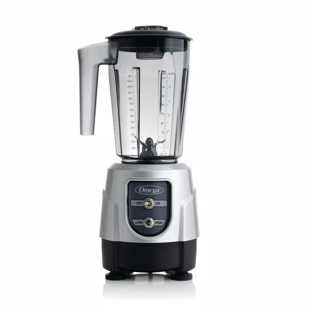 Outlet π Omega 1 HP High/Low 48 Oz. 2-Speed Silver Blender π