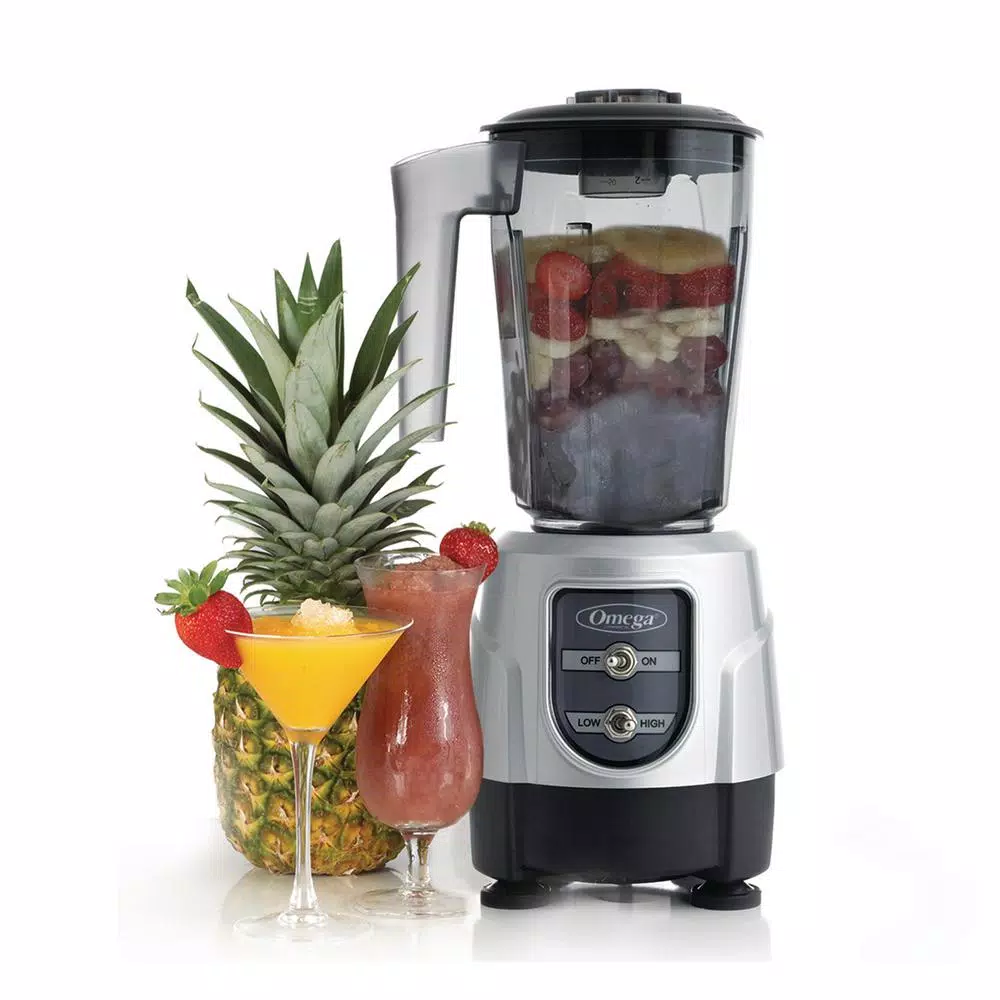 Outlet π Omega 1 HP High/Low 48 Oz. 2-Speed Silver Blender π - Image 5