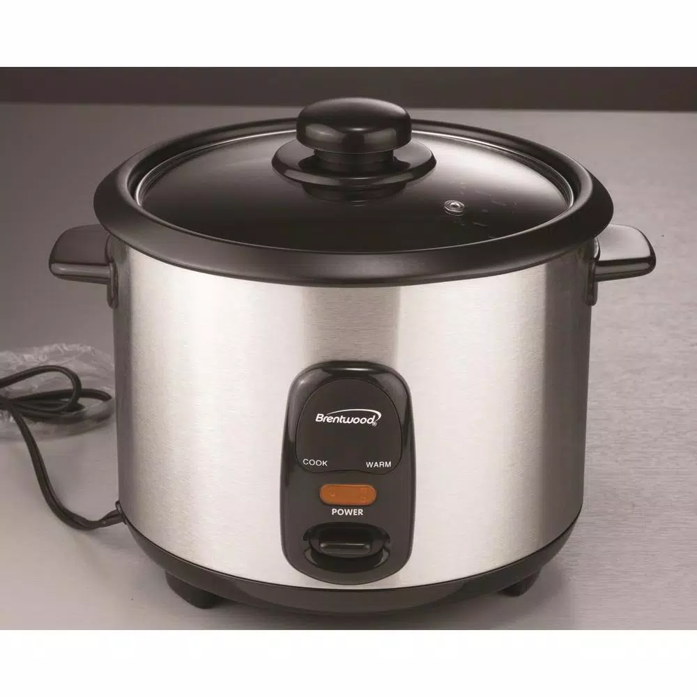 Buy β¨ Brentwood 10-Cup Silver Rice Cooker β¨ - Image 7