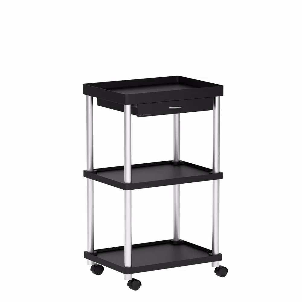 Top 10 π Mind Reader 3-Tier 7-Compartment Rolling Black Coffee Cart π - Image 3