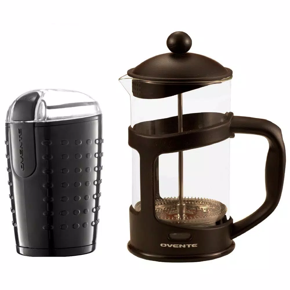 Best Sale β Ovente Electric Coffee Bean Grinder And French Press π
