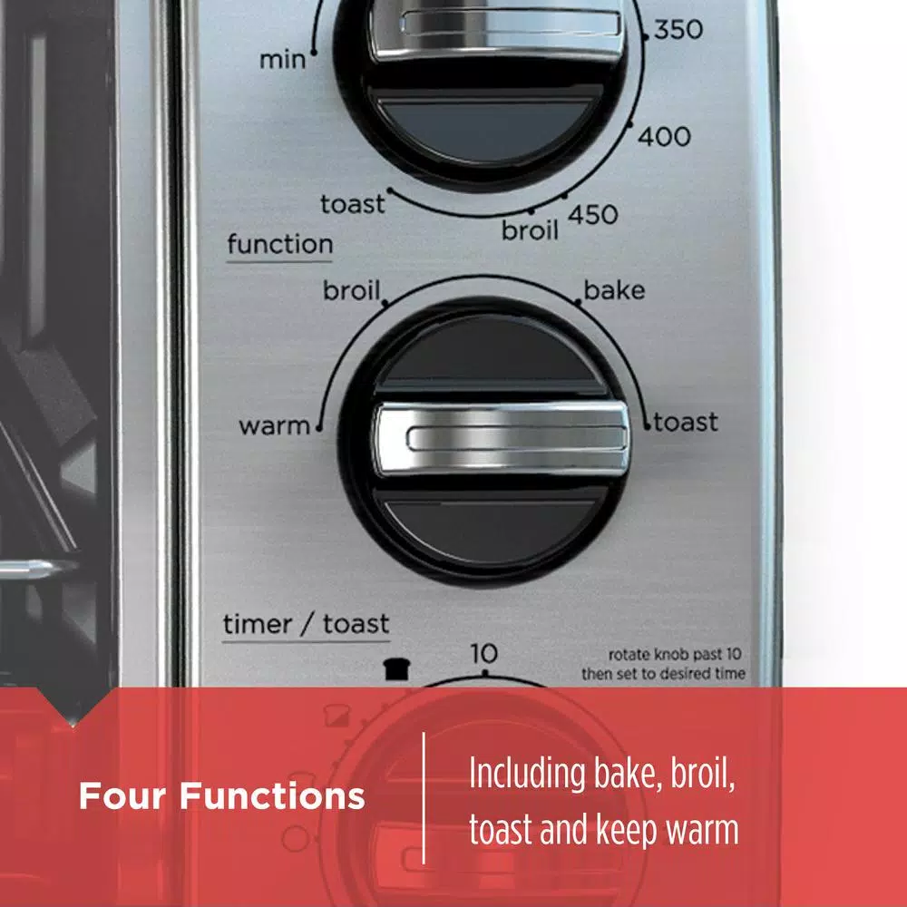 Hot Sale β€οΈ BLACK+DECKER 1150 W 4-Slice Stainless Steel Convection Toaster Oven With Built-In Timer π₯ - Image 3