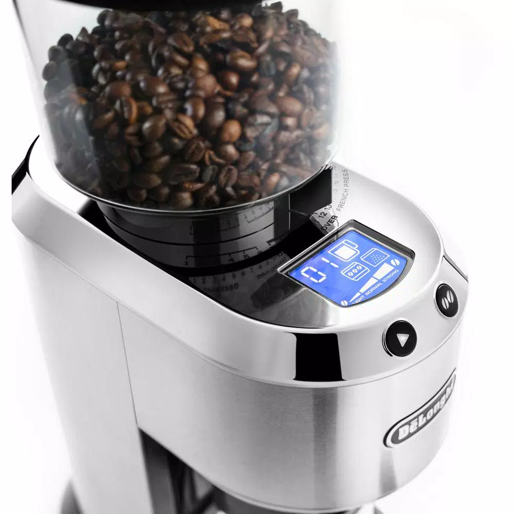 Wholesale β DeLonghi Dedica Stainless Steel Digital Conical Burr Grinder With 18 Grind Settings And Portafilter Adaptor β 12 Oz. π₯° - Image 5