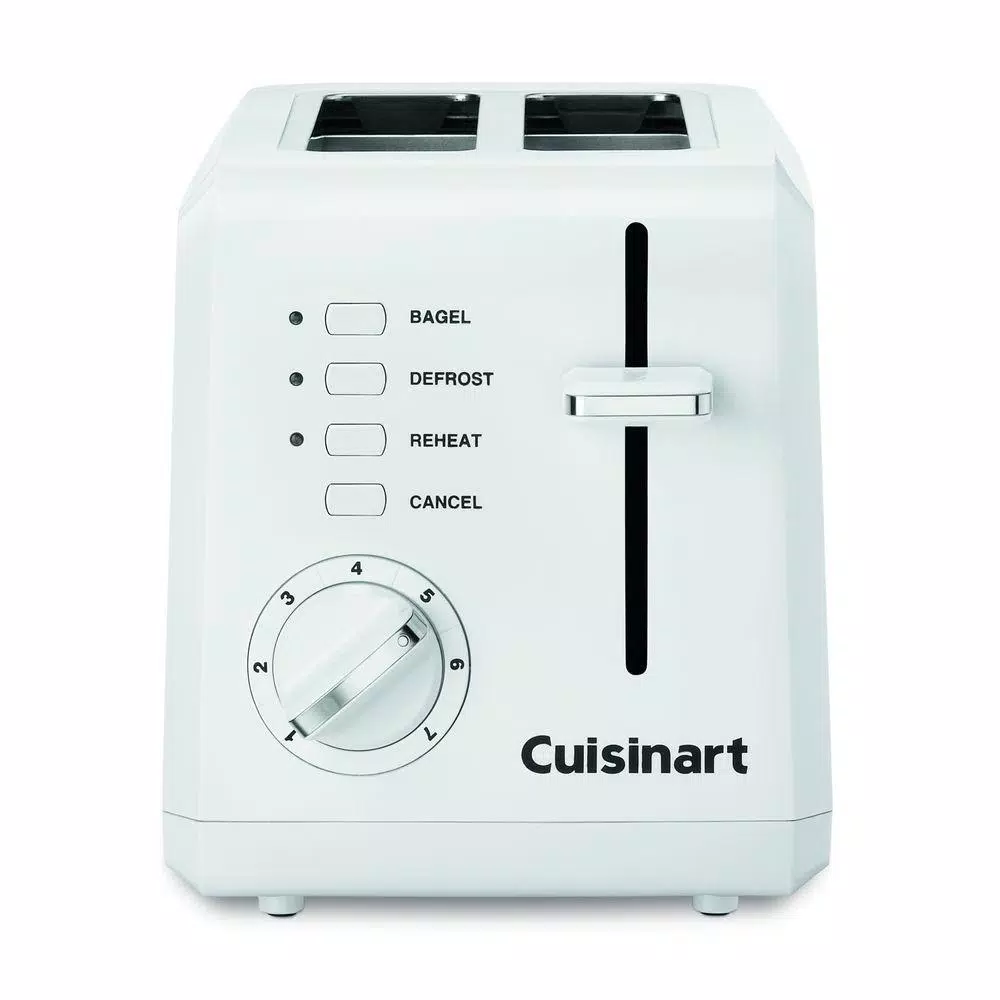 Wholesale π₯ Cuisinart Compact 2-Slice White Wide Slot Toaster With Crumb Tray π