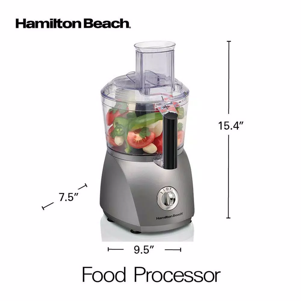 Brand new 𧨠Hamilton Beach 10-Cup 3-Speed Grey Food Processor With 6 Functions π - Image 7