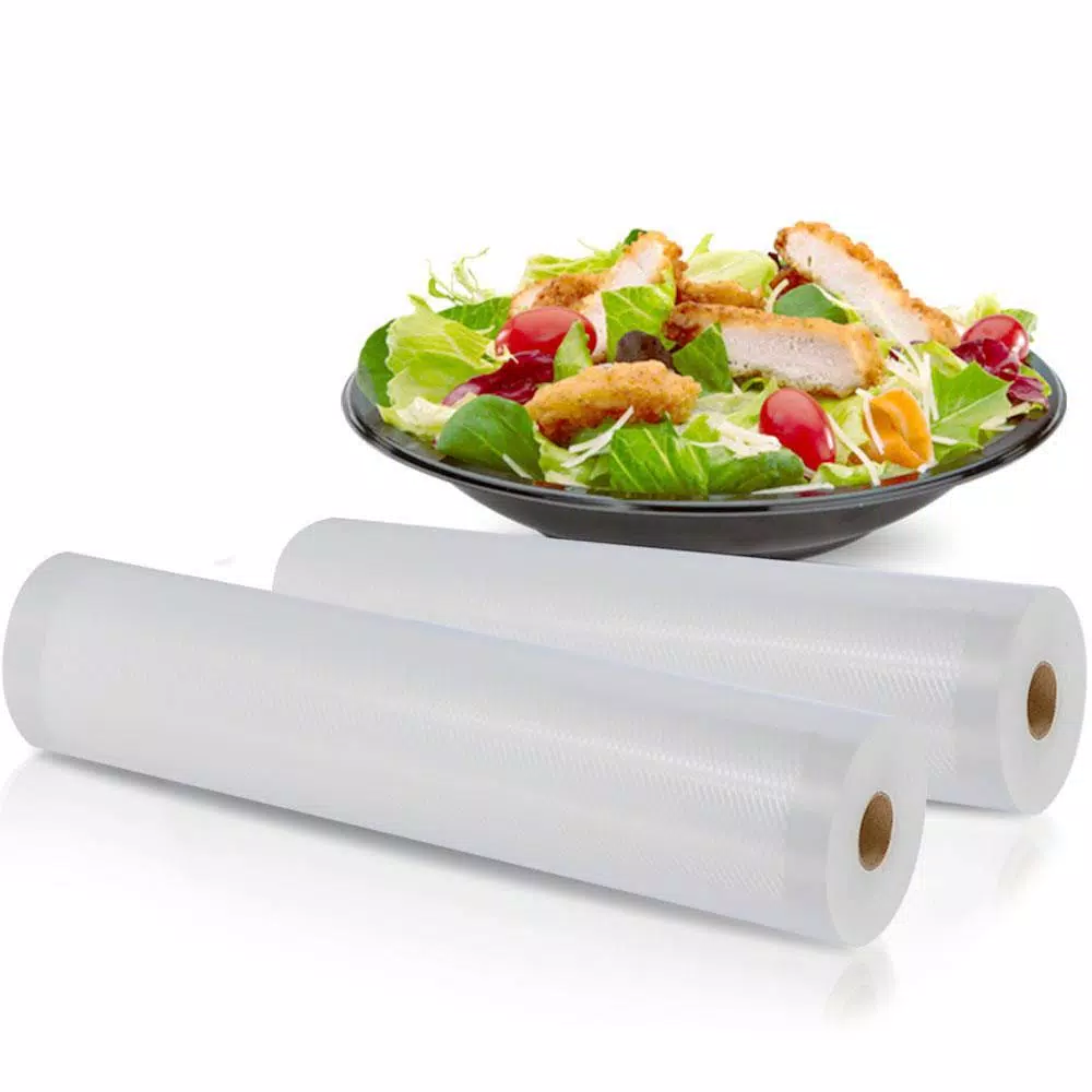 Outlet π NutriChef White Vacuum Sealer Bags β Universal Air Vac Sealing Bags (2-Rolls, 100 Ft. Total Length) π - Image 2