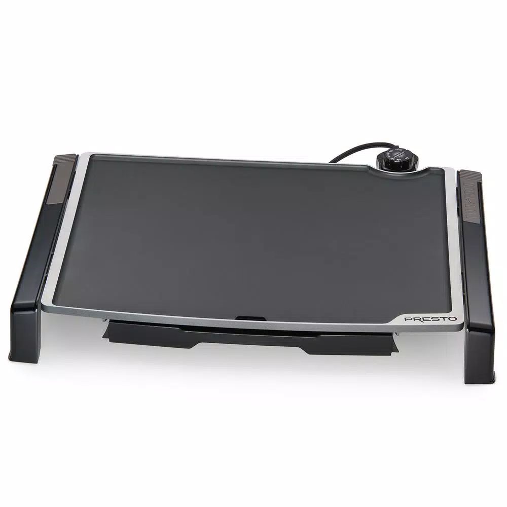 Coupon π Presto Tilt And Fold 254 Sq. In. Black Electric Griddle With Temperature Sensor π