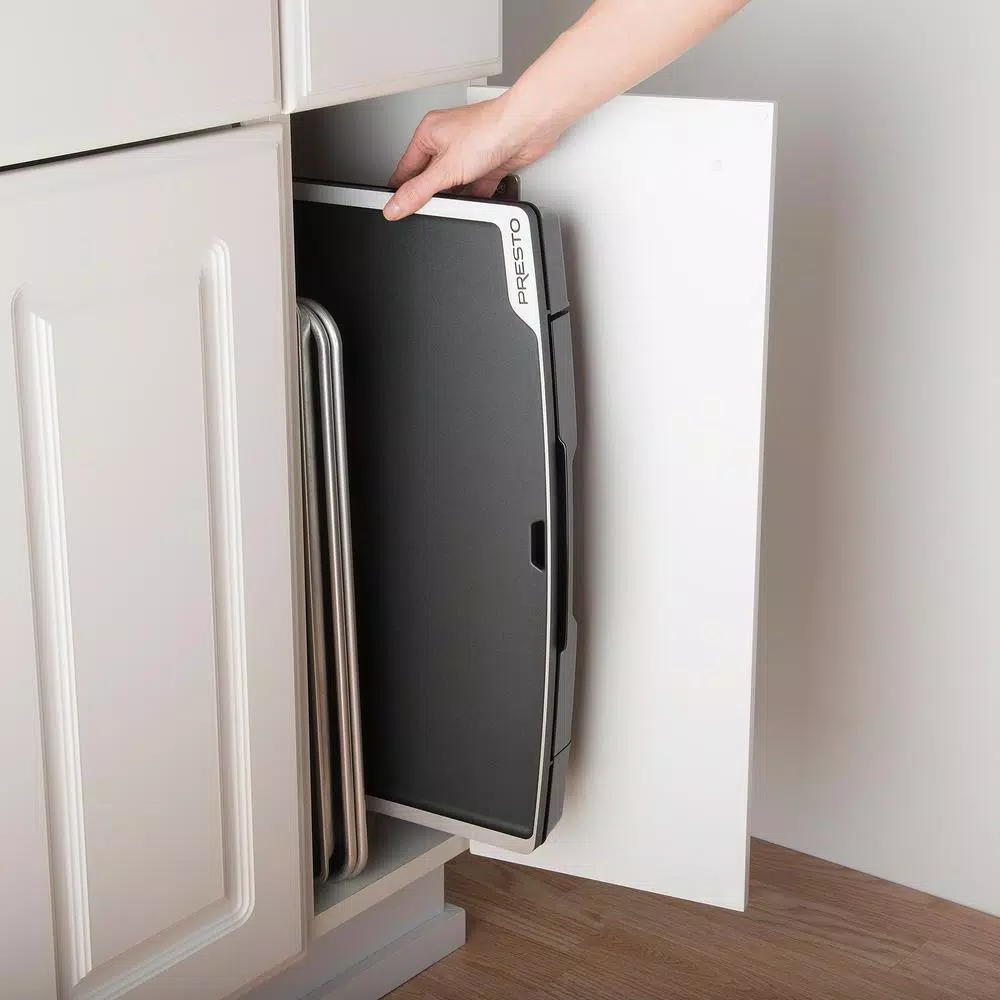 Coupon π Presto Tilt And Fold 254 Sq. In. Black Electric Griddle With Temperature Sensor π - Image 5