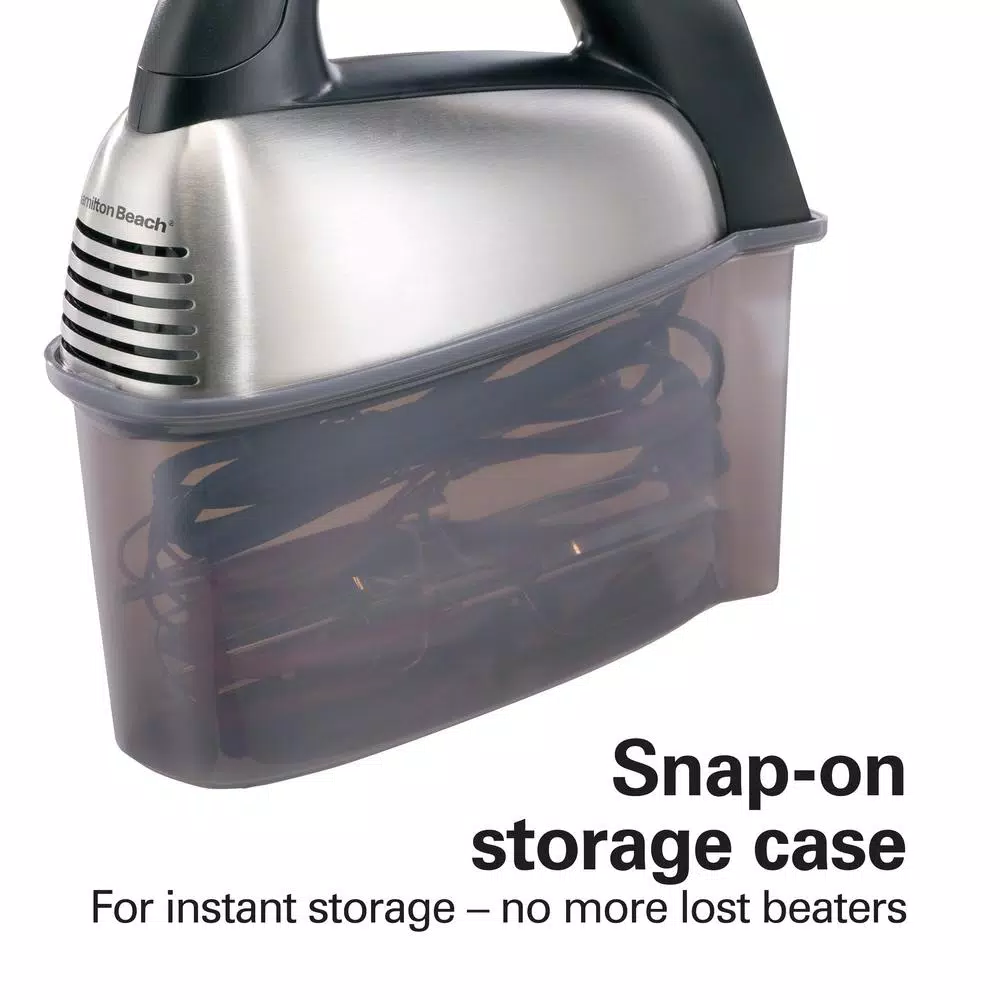 Deals π Hamilton Beach SoftScrape 6-Speed Stainless Steel Hand Mixer With Snap-On Case π― - Image 2