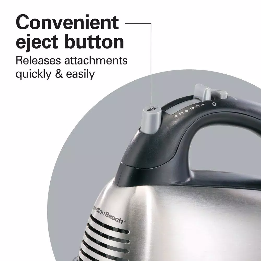 Deals π Hamilton Beach SoftScrape 6-Speed Stainless Steel Hand Mixer With Snap-On Case π― - Image 3