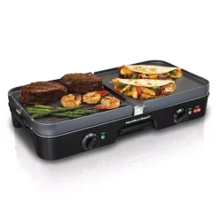 Best deal π₯° Hamilton Beach 3 In 1 180 Sq. In. Black Indoor Grill With Removable Grids β