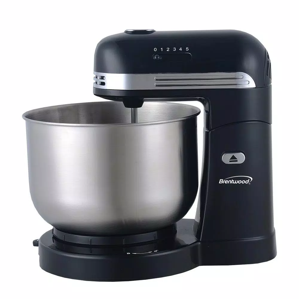 Wholesale π Brentwood Appliances 3 Qt. 5-Speed Black With Stainless Steel Mixing Bowl Stand Mixer π - Image 2