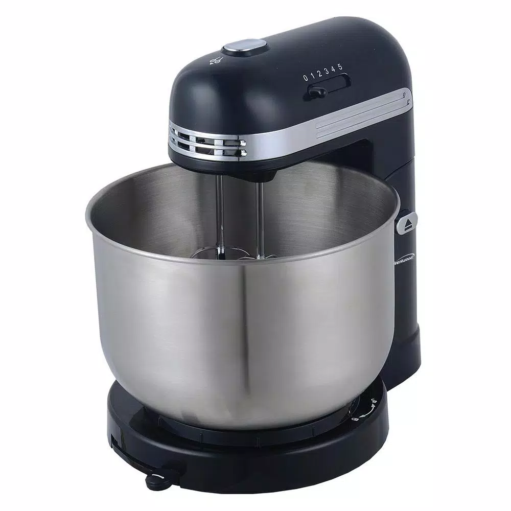 Wholesale π Brentwood Appliances 3 Qt. 5-Speed Black With Stainless Steel Mixing Bowl Stand Mixer π - Image 3
