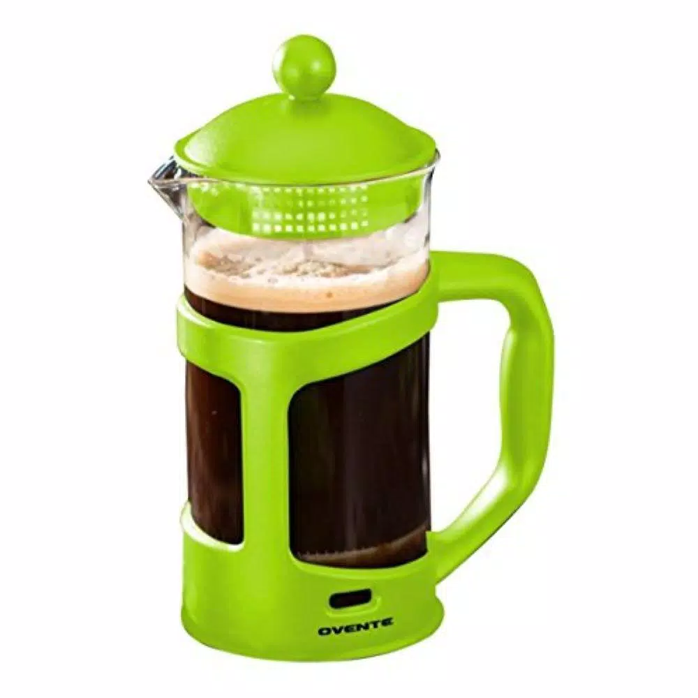 Hot Sale π Ovente 8-Cup Green French Press Cafetire Heat-Resistant Borosilicate Glass Coffee And Tea Maker FREE Measuring Scoop π