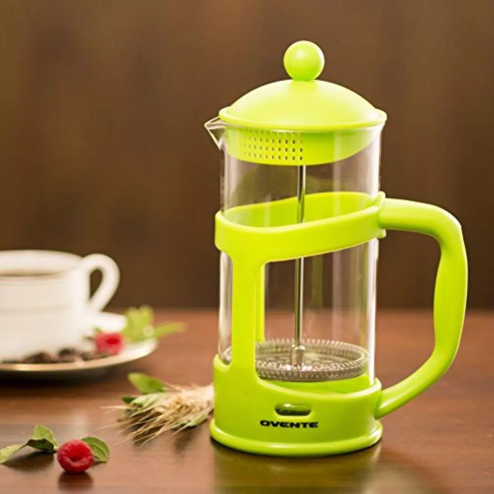 Hot Sale π Ovente 8-Cup Green French Press Cafetire Heat-Resistant Borosilicate Glass Coffee And Tea Maker FREE Measuring Scoop π - Image 4