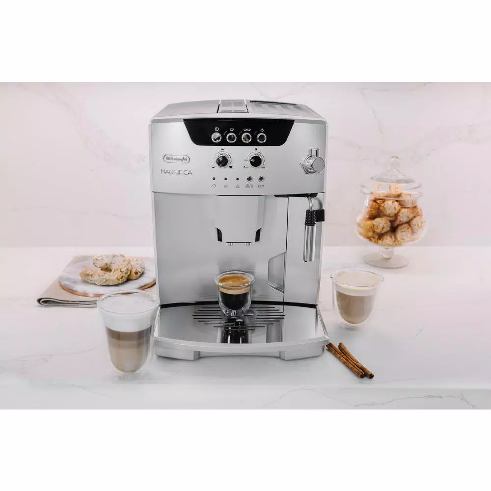Outlet ❤️ DeLonghi Magnifica Fully Automatic Stainless Steel Espresso Machine With Manual Cappuccino Maker System 🤩 - Image 3