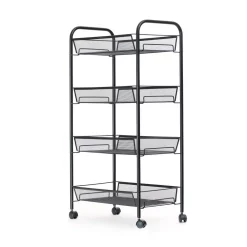 Top 10 π― Mind Reader Roll 4-Shelf Rolling Black Metal Mesh Coffee Cart π₯°