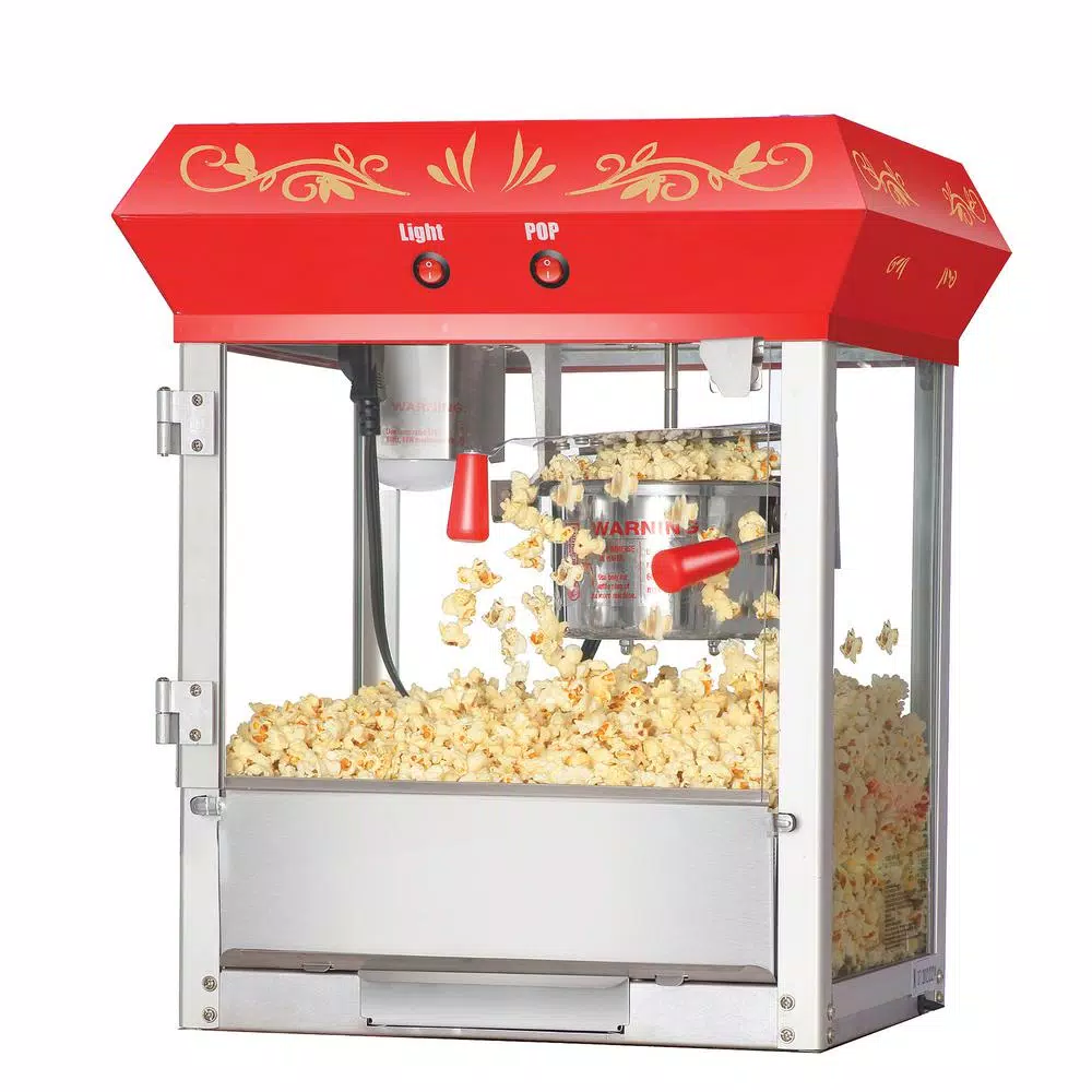 New π Great Northern 6106 Great 6 Oz. Northern Popcorn Red Foundation Top Popcorn Popper Machine π₯
