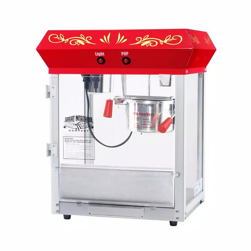 New π Great Northern 6106 Great 6 Oz. Northern Popcorn Red Foundation Top Popcorn Popper Machine π₯ - Image 6