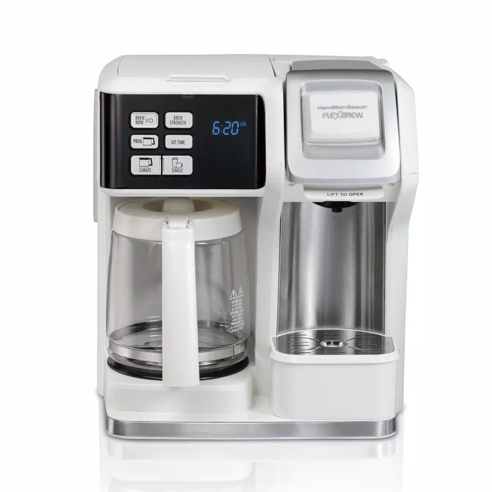 Deals ๐ Hamilton Beach 12-Cup White FlexBrew 2-Way Coffee Maker ๐
