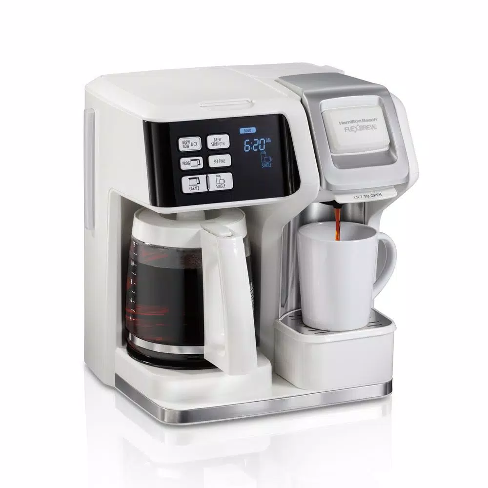 Deals ๐ Hamilton Beach 12-Cup White FlexBrew 2-Way Coffee Maker ๐ - Image 2