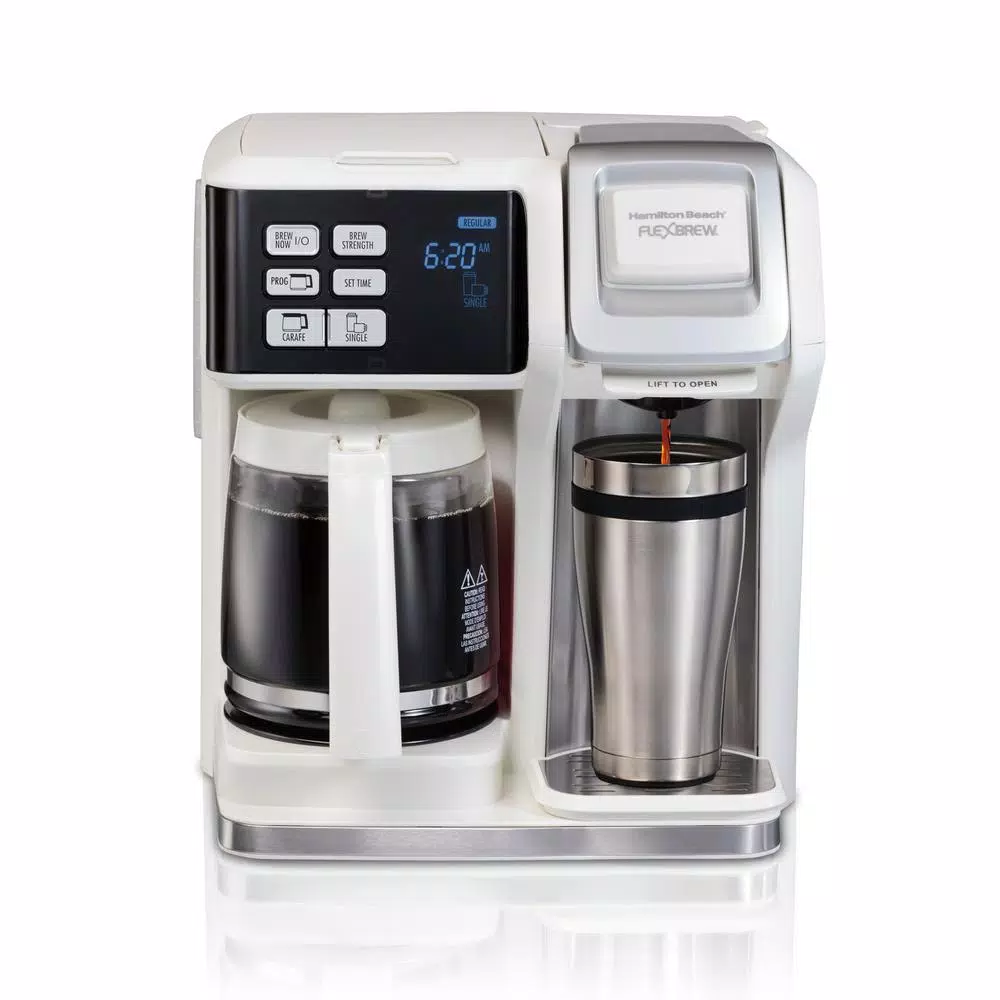 Deals ๐ Hamilton Beach 12-Cup White FlexBrew 2-Way Coffee Maker ๐ - Image 3