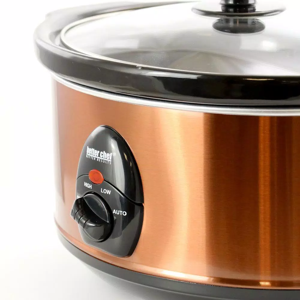 Top 10 π Better Chef 3.6 Qt. Copper Oval Slow Cooker 𧨠- Image 2