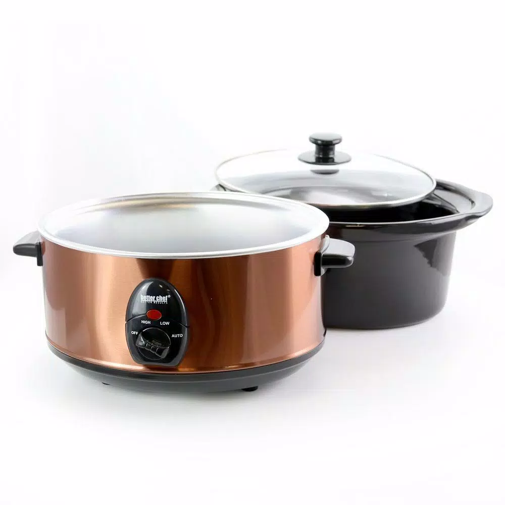 Top 10 π Better Chef 3.6 Qt. Copper Oval Slow Cooker 𧨠- Image 4