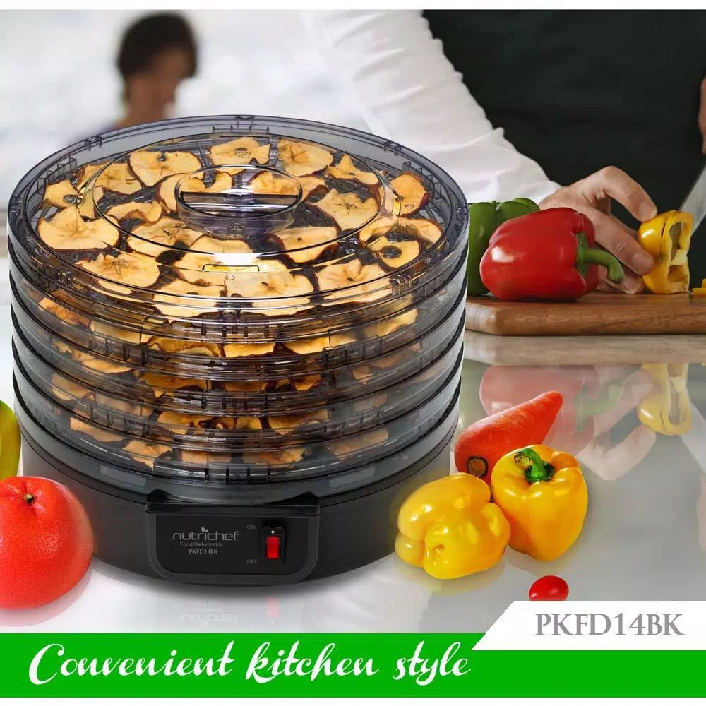 Coupon β€οΈ NutriChef 5-Tray Black Electric Countertop Food Dehydrator Food Preserver 𧨠- Image 2