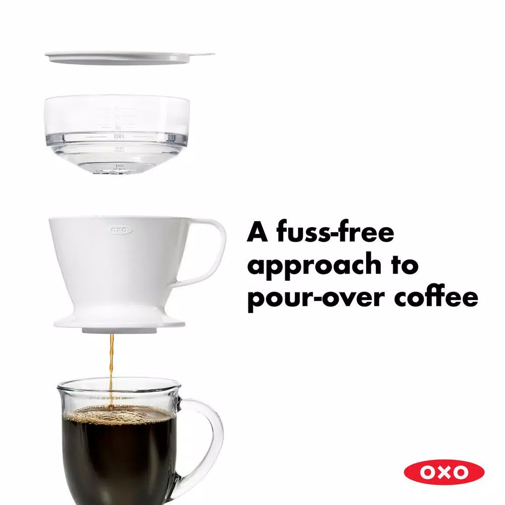 Promo π OXO Good Grips 1.5-Cup White Pour-Over Coffee Maker β - Image 2
