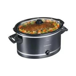 Cheapest π Hamilton Beach 8 Qt. Black Slow Cooker With Temperature Settings And Glass Lid π