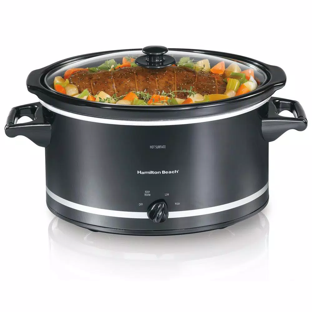 Cheapest π Hamilton Beach 8 Qt. Black Slow Cooker With Temperature Settings And Glass Lid π - Image 4