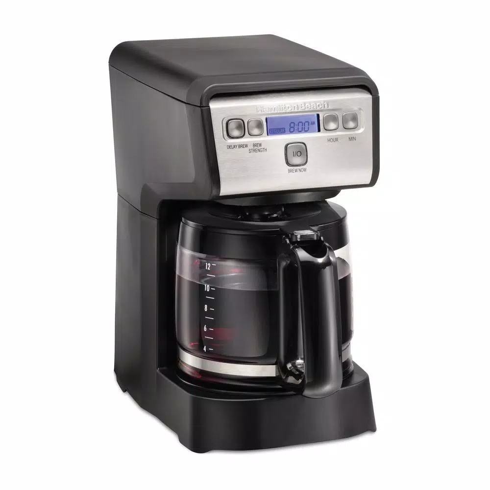 Cheap π₯° Hamilton Beach Compact 12-Cup Black Programmable Drip Coffee Maker 𧨠- Image 3