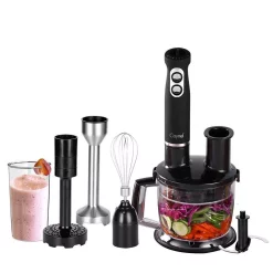 Budget π₯ Boyel Living 8-Speed 500-Watt Black Stainless Steel Control 6-in-1 Multi-Purpose Immersion Hand Blender Set π€©