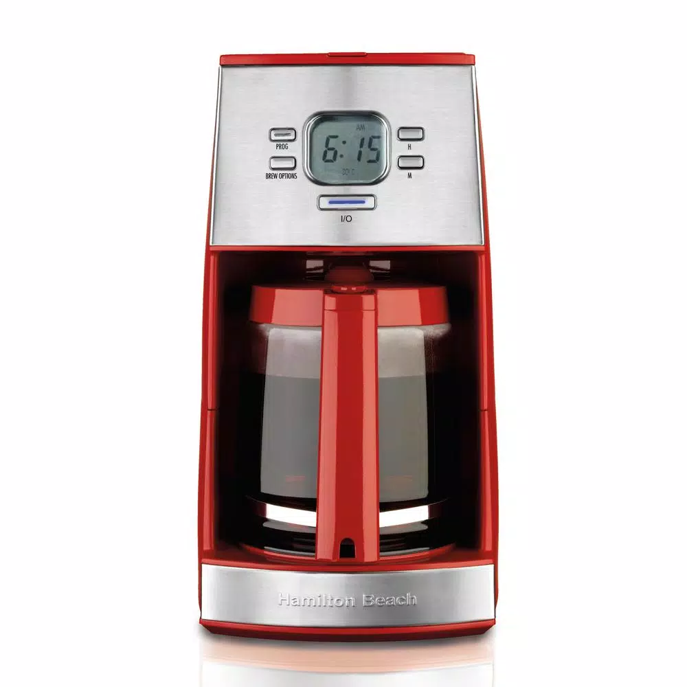 Promo π₯° Hamilton Beach 12-Cup Red Ensemble Coffee Maker β¨