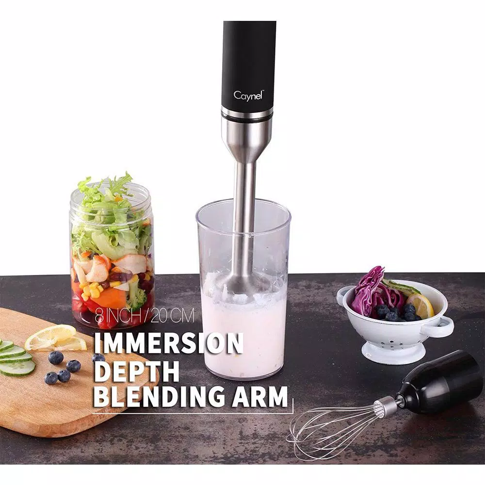 Budget π₯ Boyel Living 8-Speed 500-Watt Black Stainless Steel Control 6-in-1 Multi-Purpose Immersion Hand Blender Set π€© - Image 3