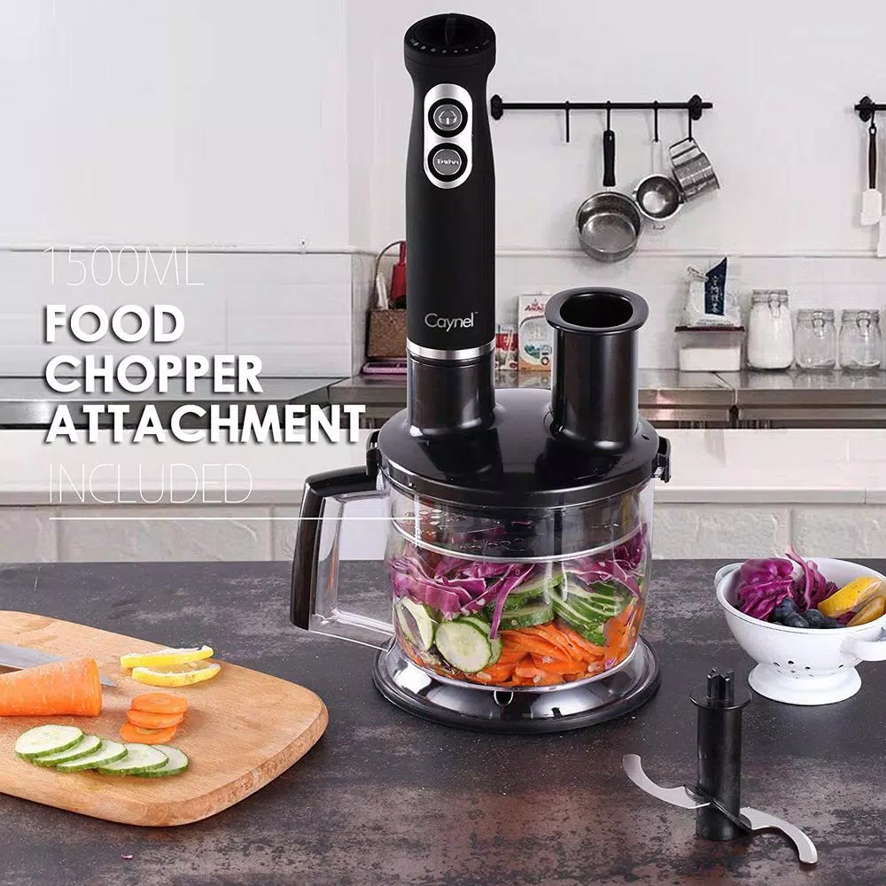 Budget π₯ Boyel Living 8-Speed 500-Watt Black Stainless Steel Control 6-in-1 Multi-Purpose Immersion Hand Blender Set π€© - Image 4