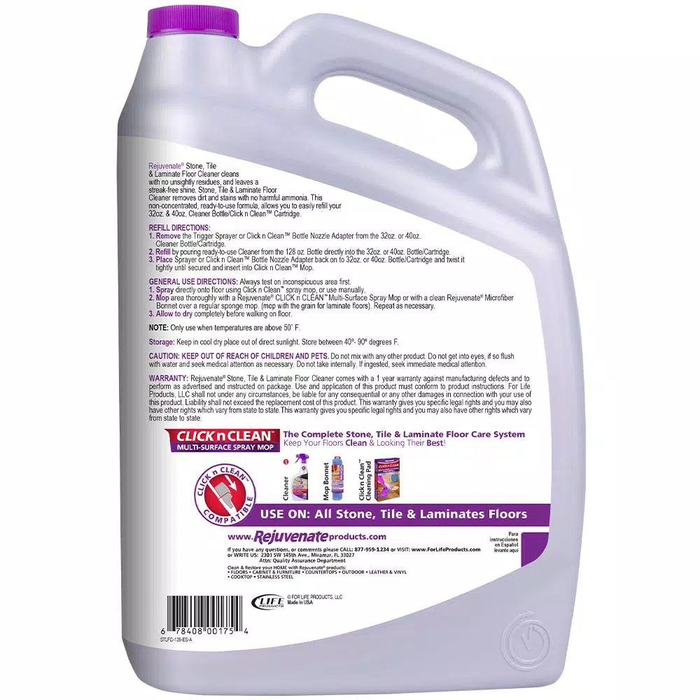 Hot Sale π Rejuvenate 128 Oz. Stone Tile And Laminate Floor Cleaner 𧨠- Image 2