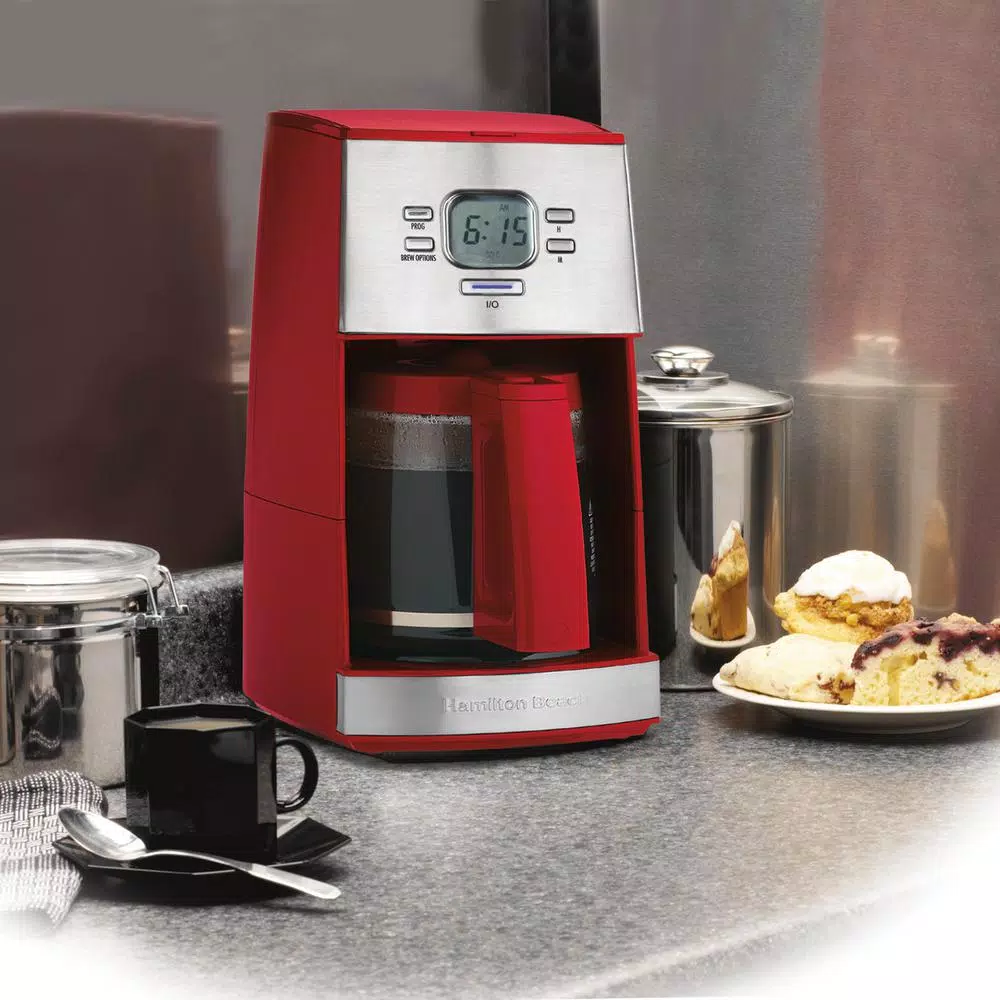 Promo π₯° Hamilton Beach 12-Cup Red Ensemble Coffee Maker β¨ - Image 2