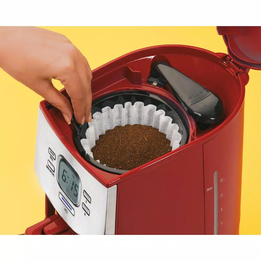Promo π₯° Hamilton Beach 12-Cup Red Ensemble Coffee Maker β¨ - Image 4