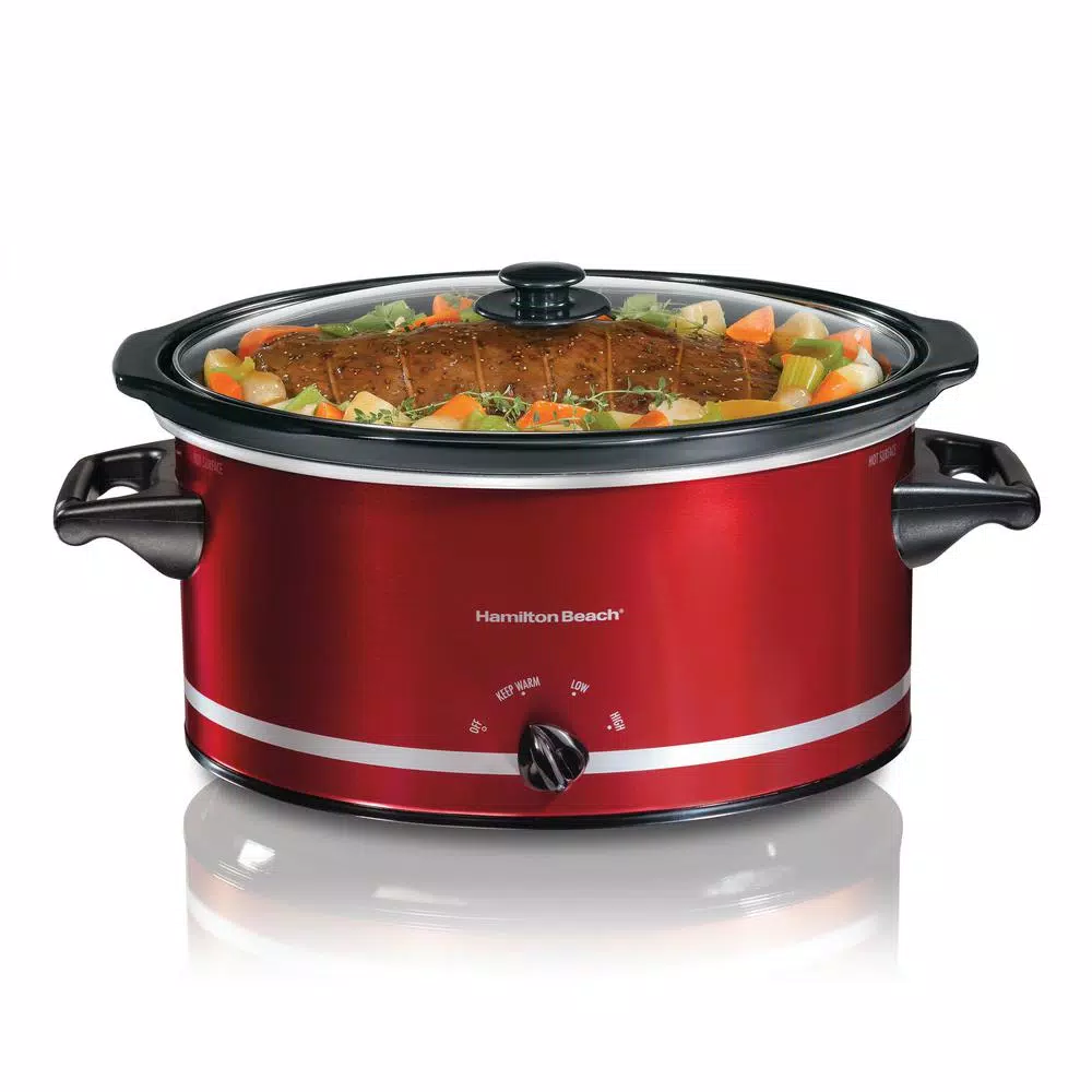 Budget π Hamilton Beach 8 Qt. Red Slow Cooker π - Image 3